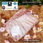 Lamb CHOP RACK (cut from lamb rack) Australia WAMMCO frozen STANDARD CUTS 3/4" (2cm) +/- 1.5kg 12-13pcs (price/kg)